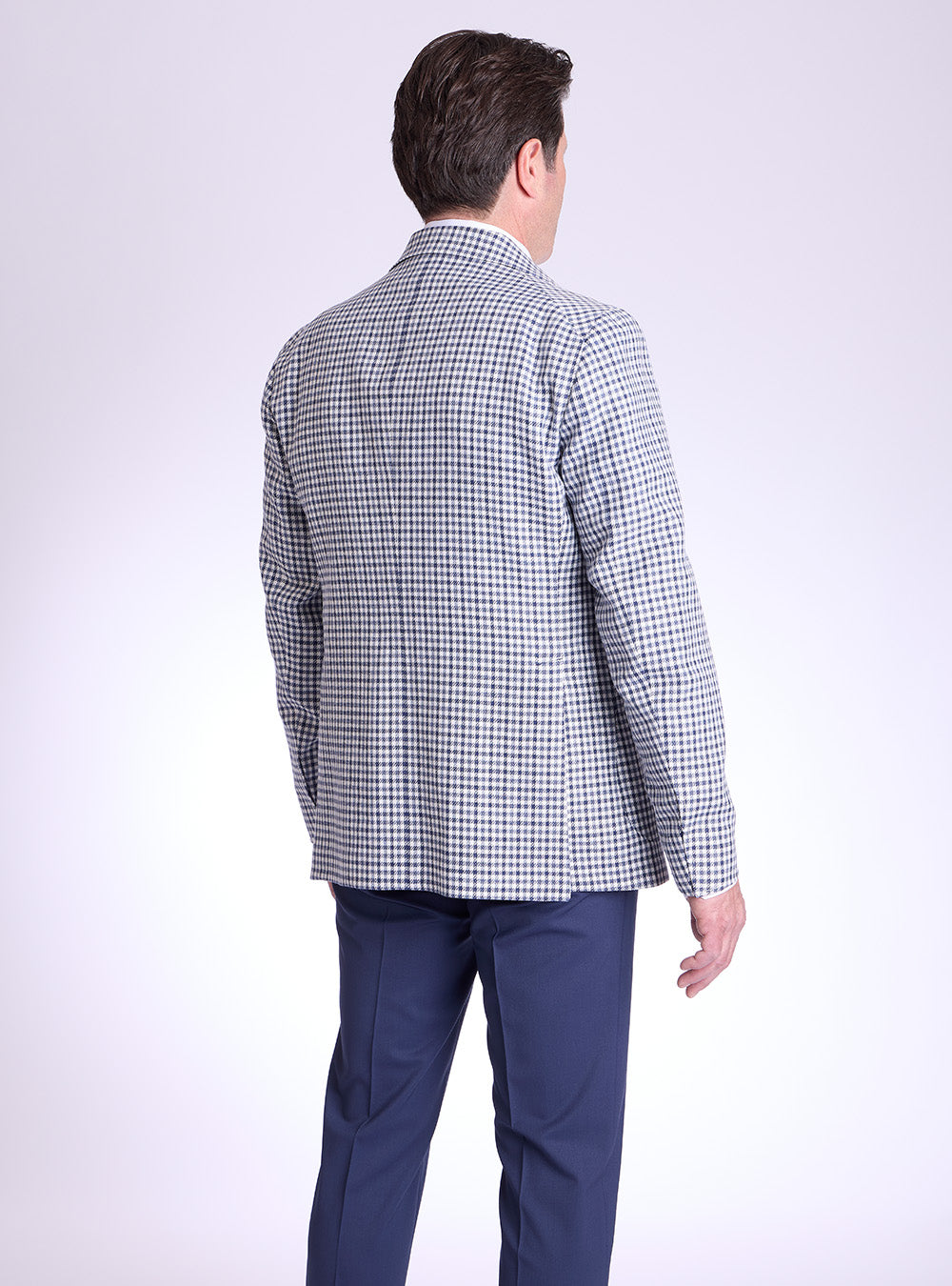 Tagliatore Blue & White Mini Check Sport Jacket