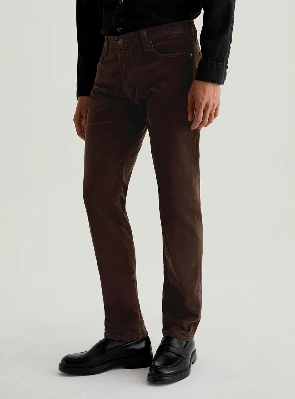 AG Tellis Modern Slim Corduroy Pant - Raw Umber 