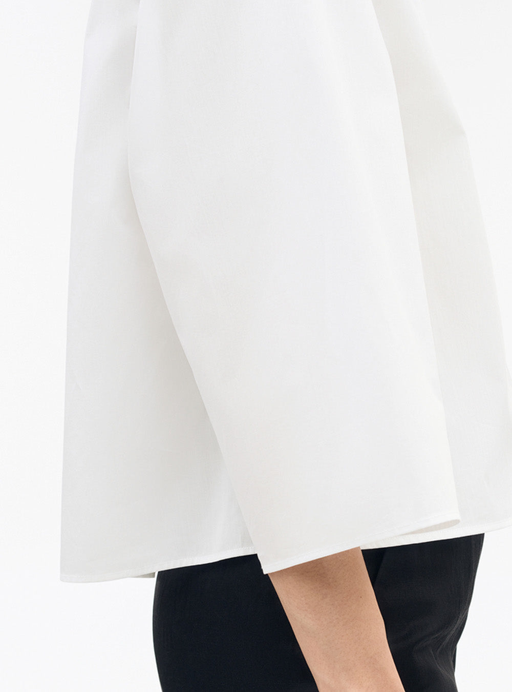 Tiger of Sweden Corins Relaxed-Fit Cropped Shirt - White
