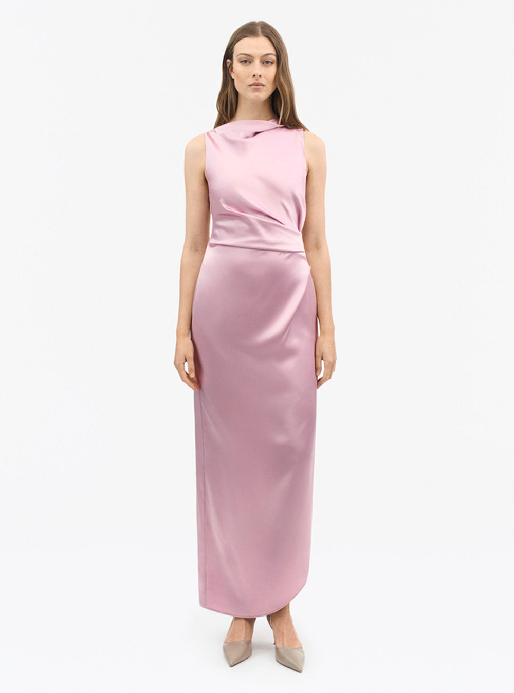 Tiger of Sweden Karlin Sustainable Satin Dress - Pink