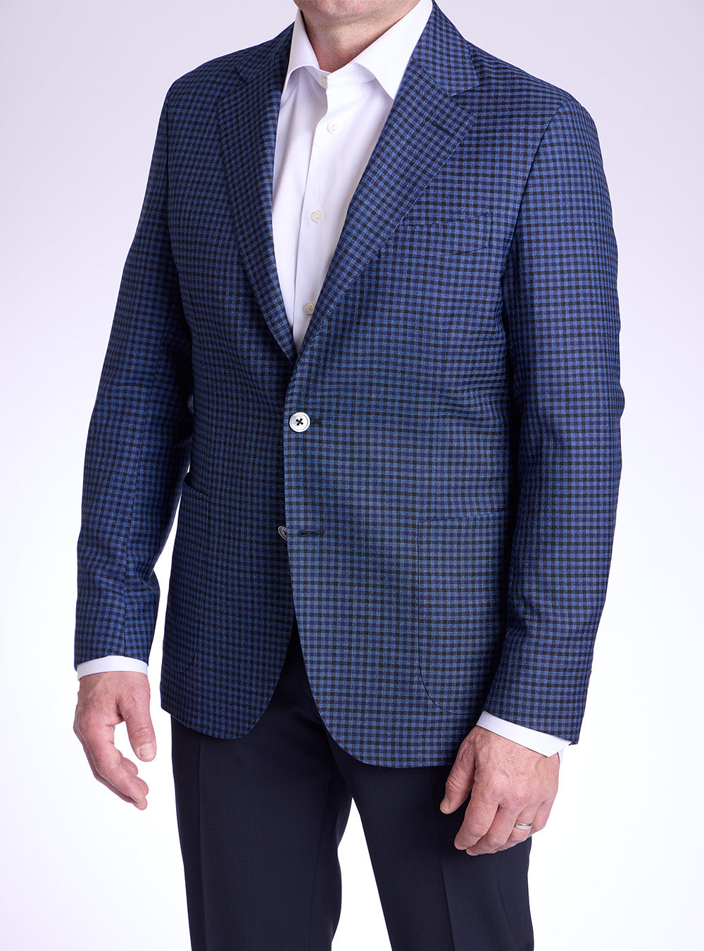 Tombolini Blue Mini-Check Sport Jacket