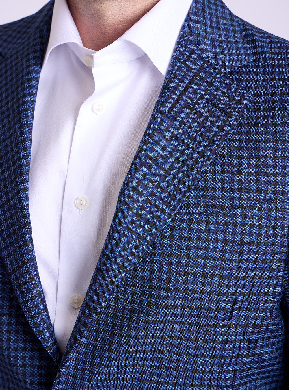 Tombolini Blue Mini-Check Sport Jacket