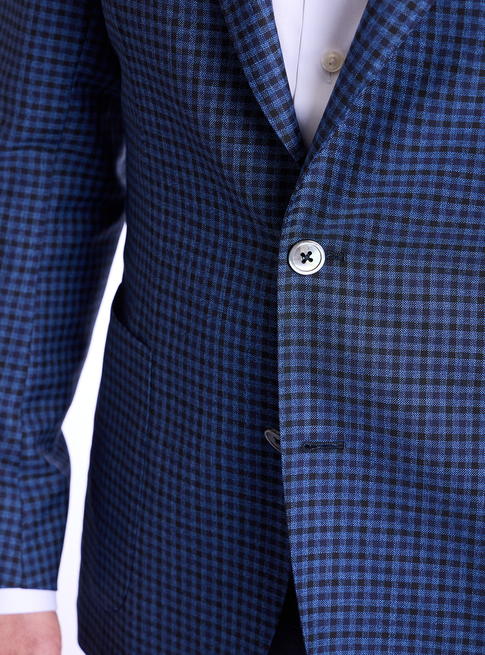 Tombolini Blue Mini-Check Sport Jacket