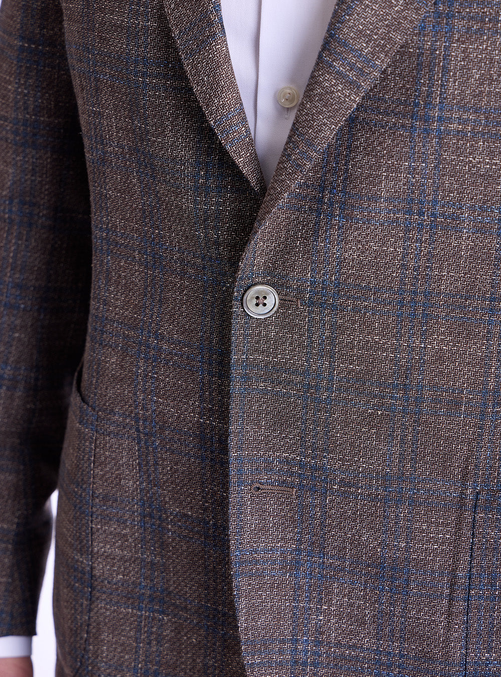 Tombolini Brown & Blue Overcheck Sport Jacket