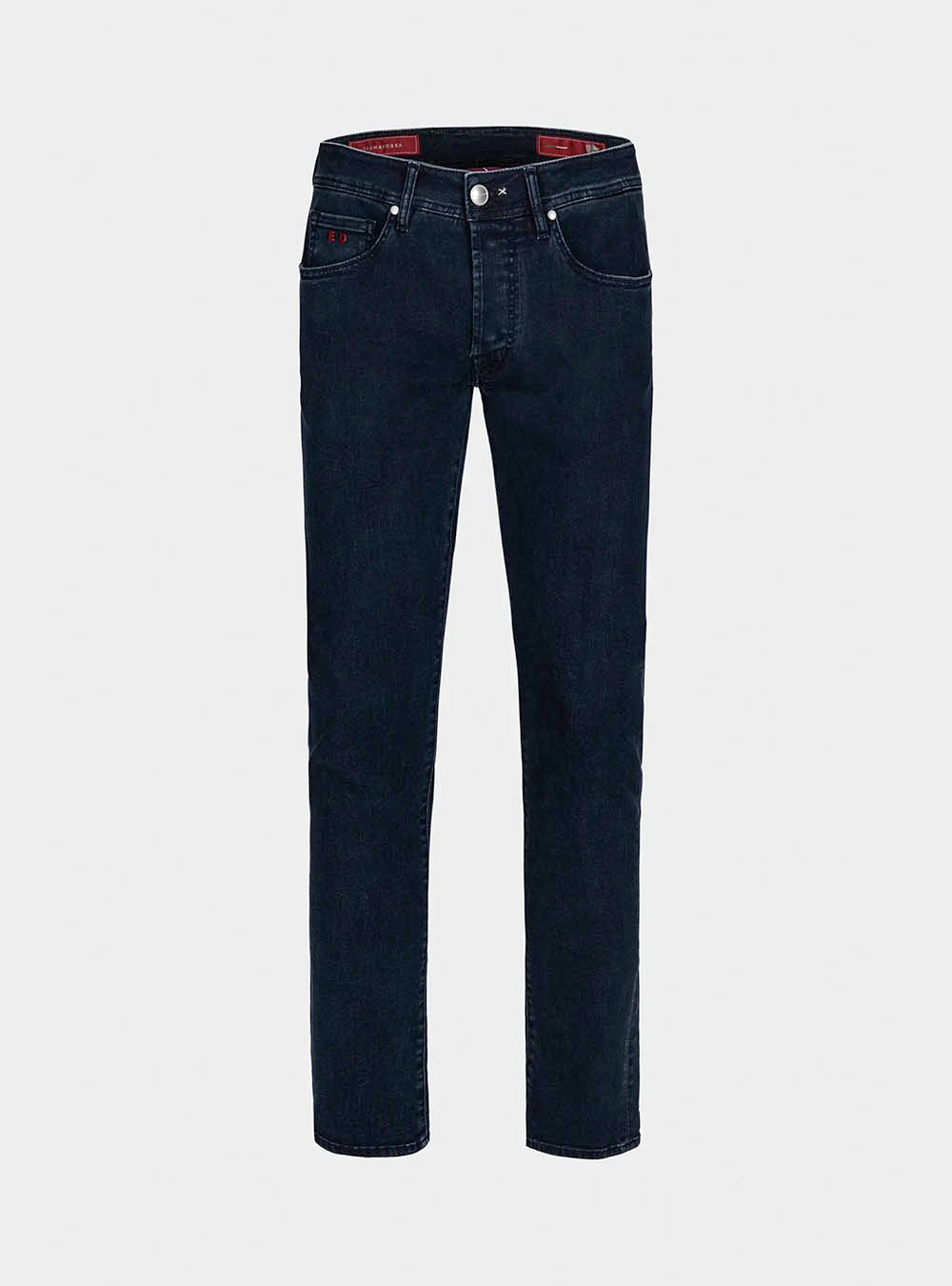 Tramarossa 5 Pocket Michelangelo Regular Relax Denim - Dark Blue, Blue Thread