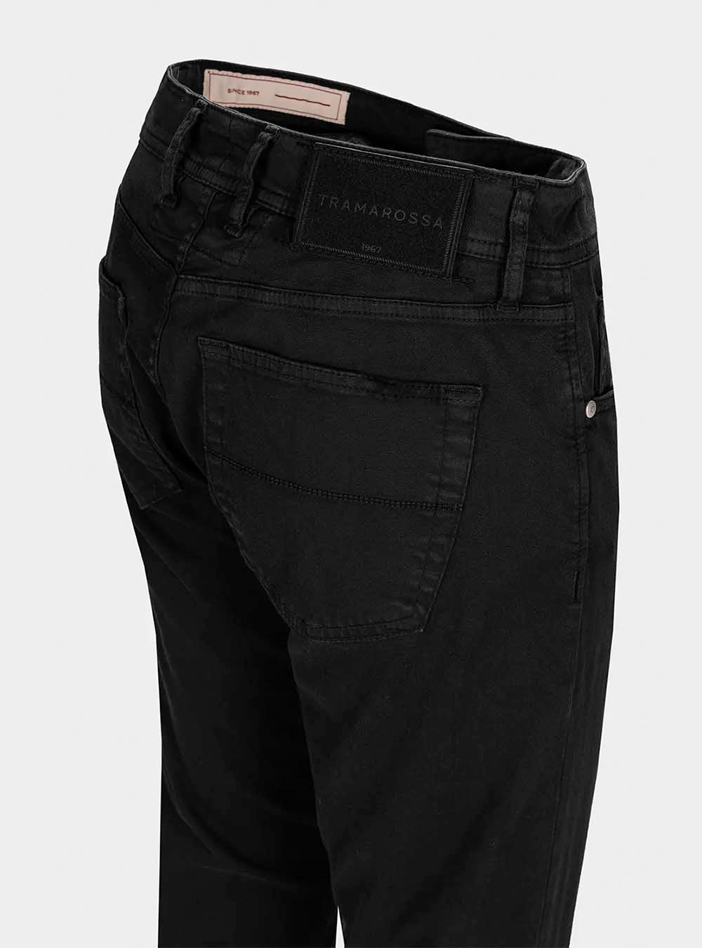 Tramarossa 5 Pocket Michelangelo Regular Gabardine Relax Denim - Black