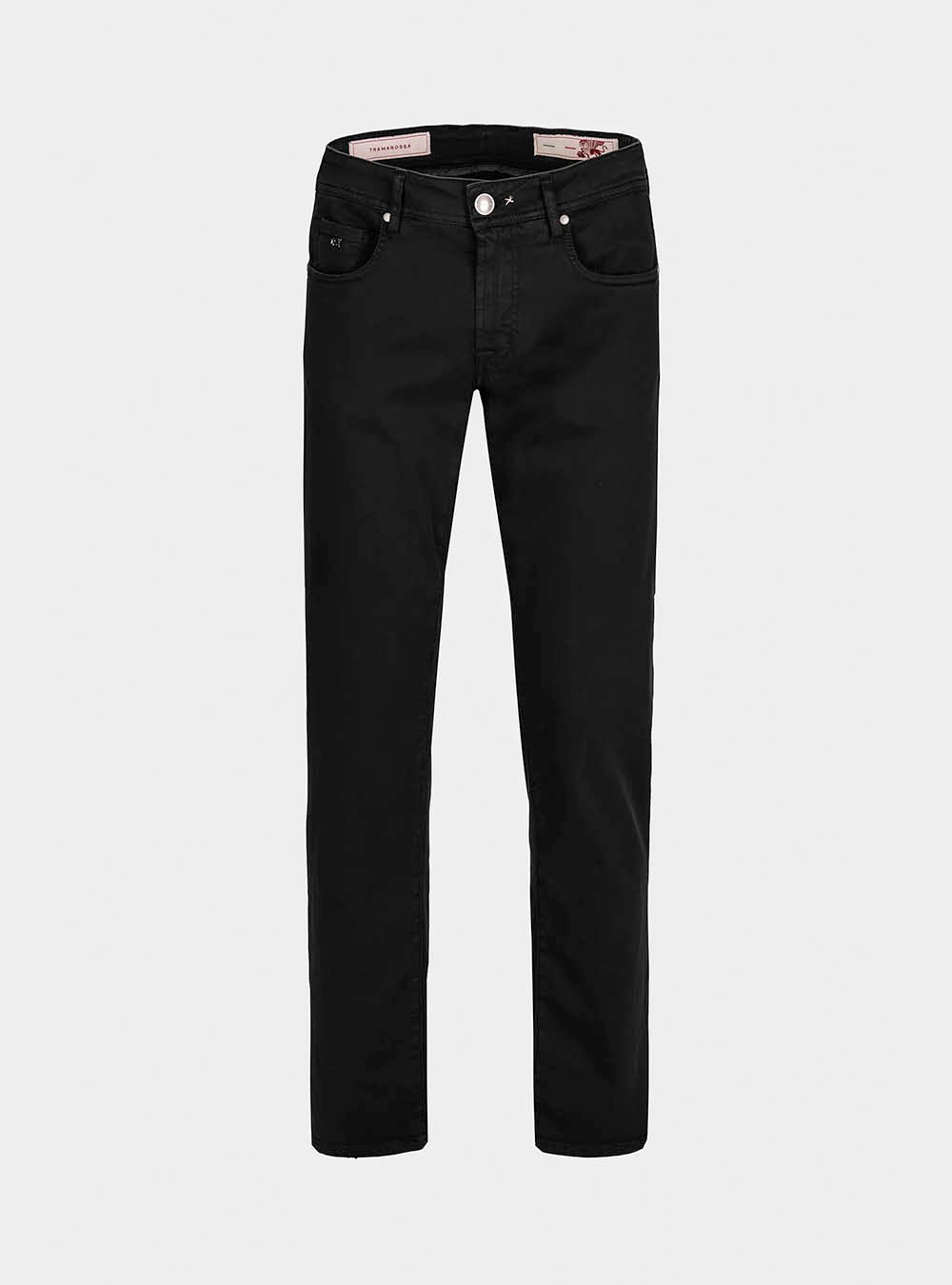 Tramarossa 5 Pocket Michelangelo Regular Gabardine Relax Denim - Black