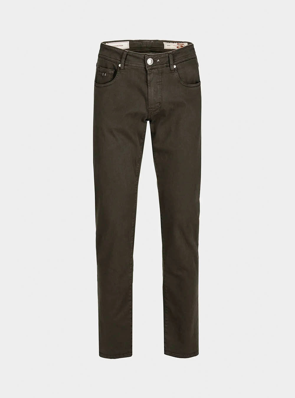 Tramarossa 5 Pocket Michelangelo Regular Gabardine Relax Denim - Brown