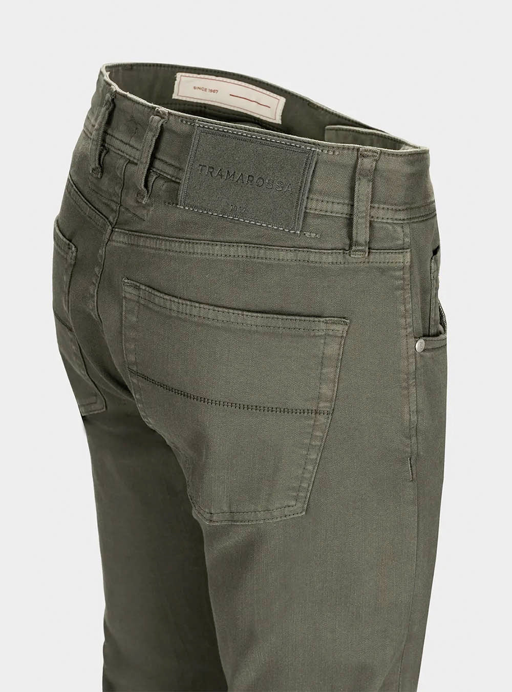 Tramarossa 5 Pocket Michelangelo Regular Gabardine Relax Denim - Green