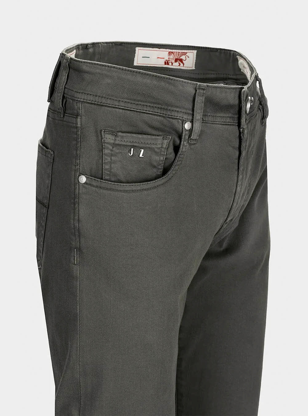Tramarossa 5 Pocket Michelangelo Regular Gabardine Relax Denim - Grey