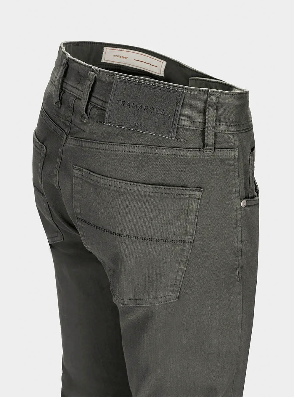 Tramarossa 5 Pocket Michelangelo Regular Gabardine Relax Denim - Grey
