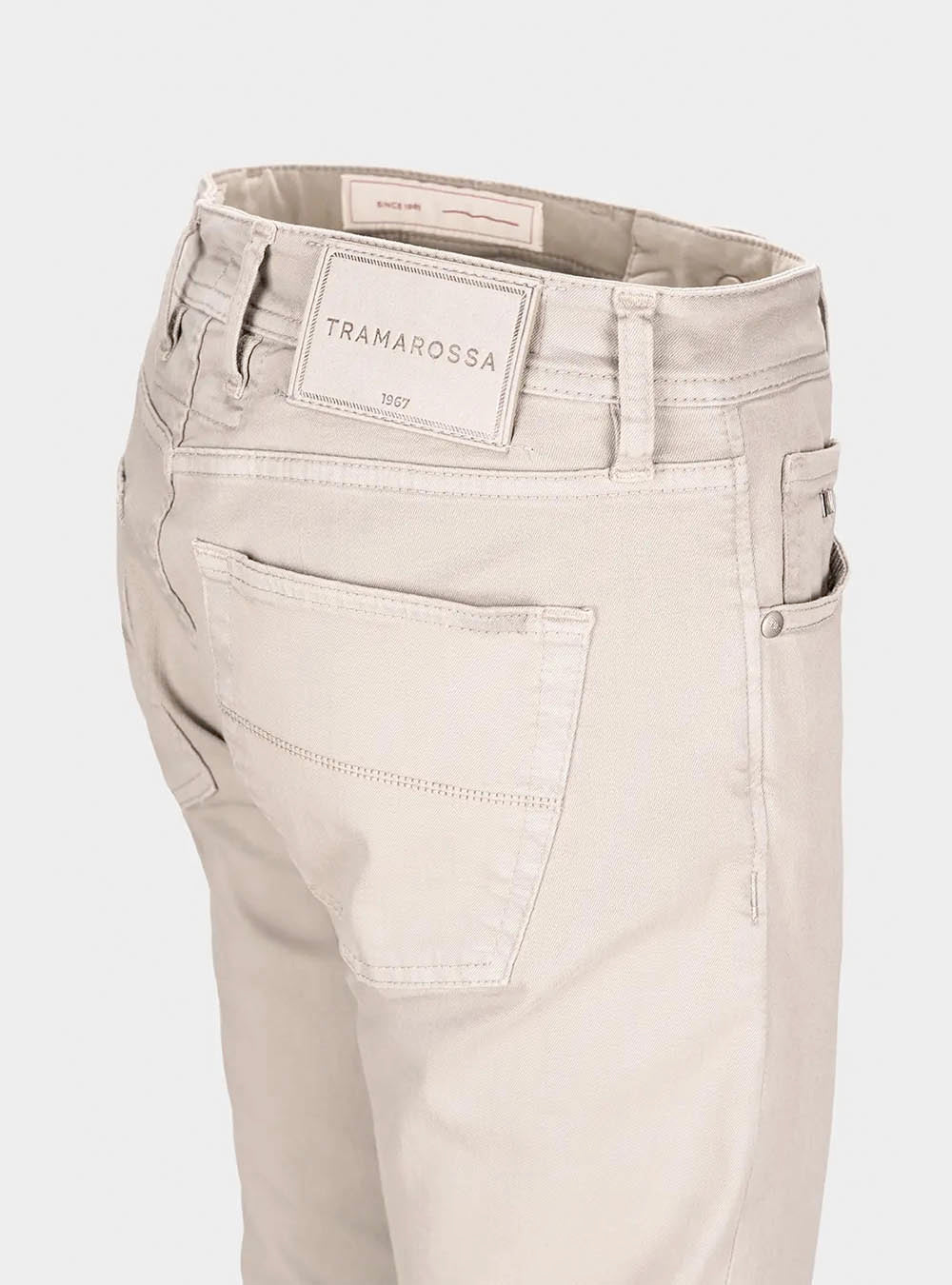 Tramarossa 5 Pocket Michelangelo Regular Gabardine Relax Denim - Medium Grey
