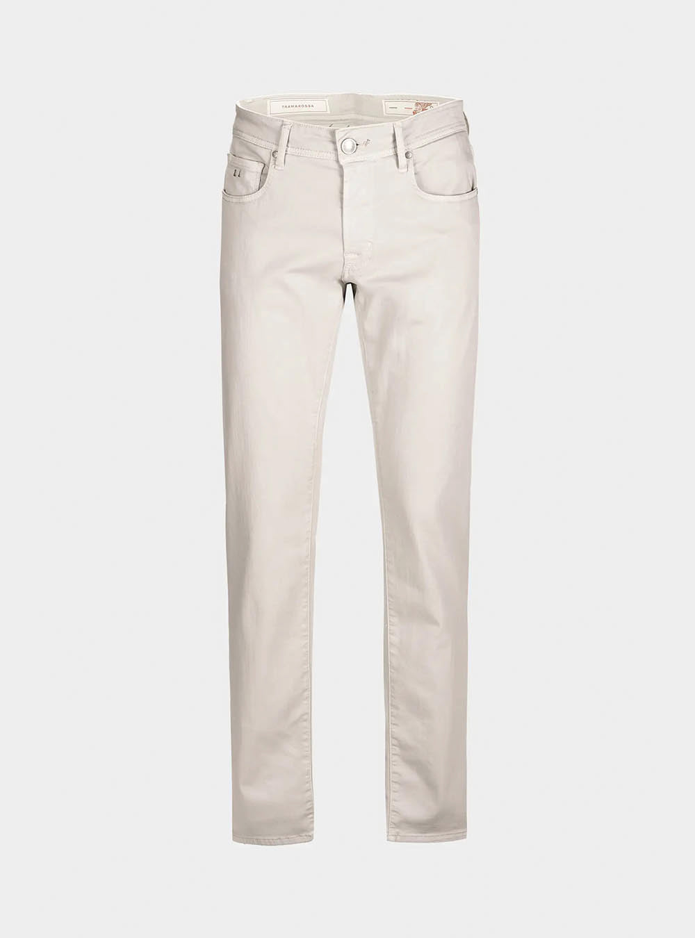 Tramarossa 5 Pocket Michelangelo Regular Gabardine Relax Denim - White Grey
