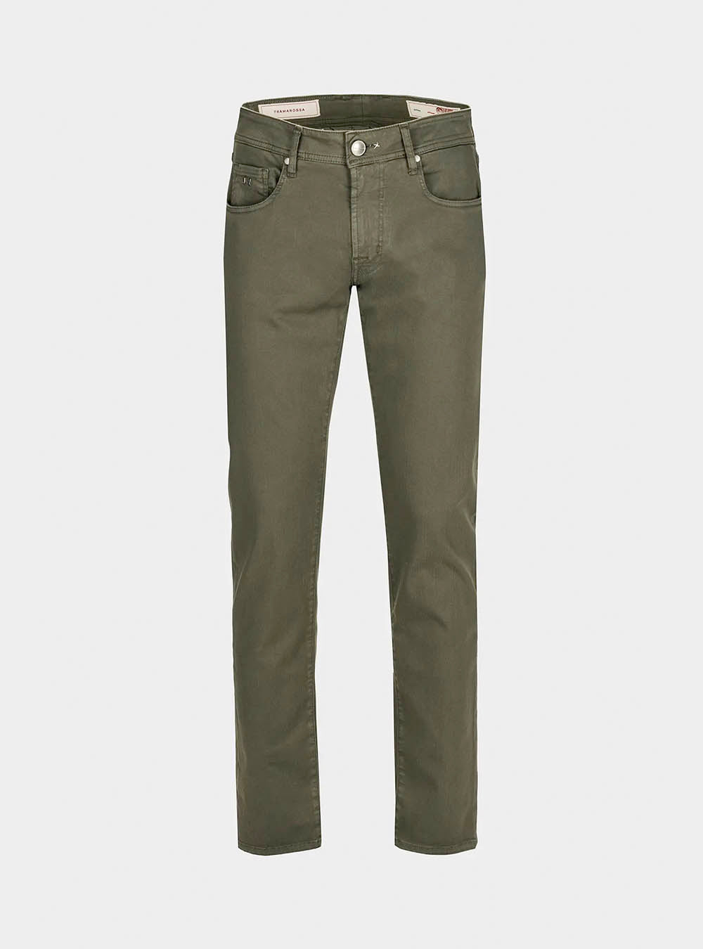 Tramarossa 5 Pocket Michelangelo Regular Gabardine Relax Denim - Military Green