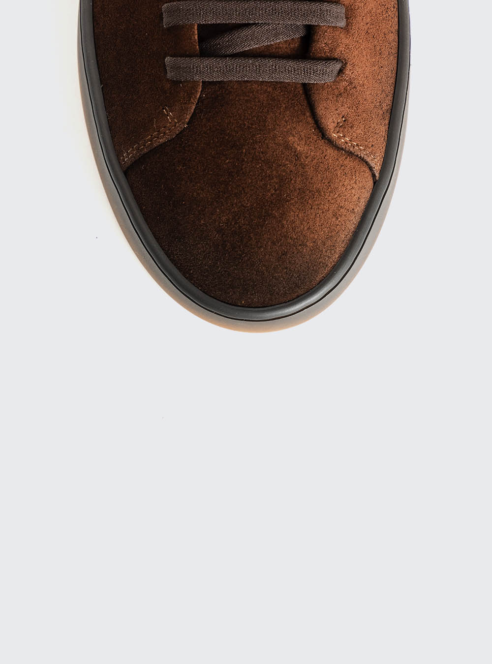 Fabiano Ricci U1250 Shadow Sole Suede Sneaker - Chocolate
