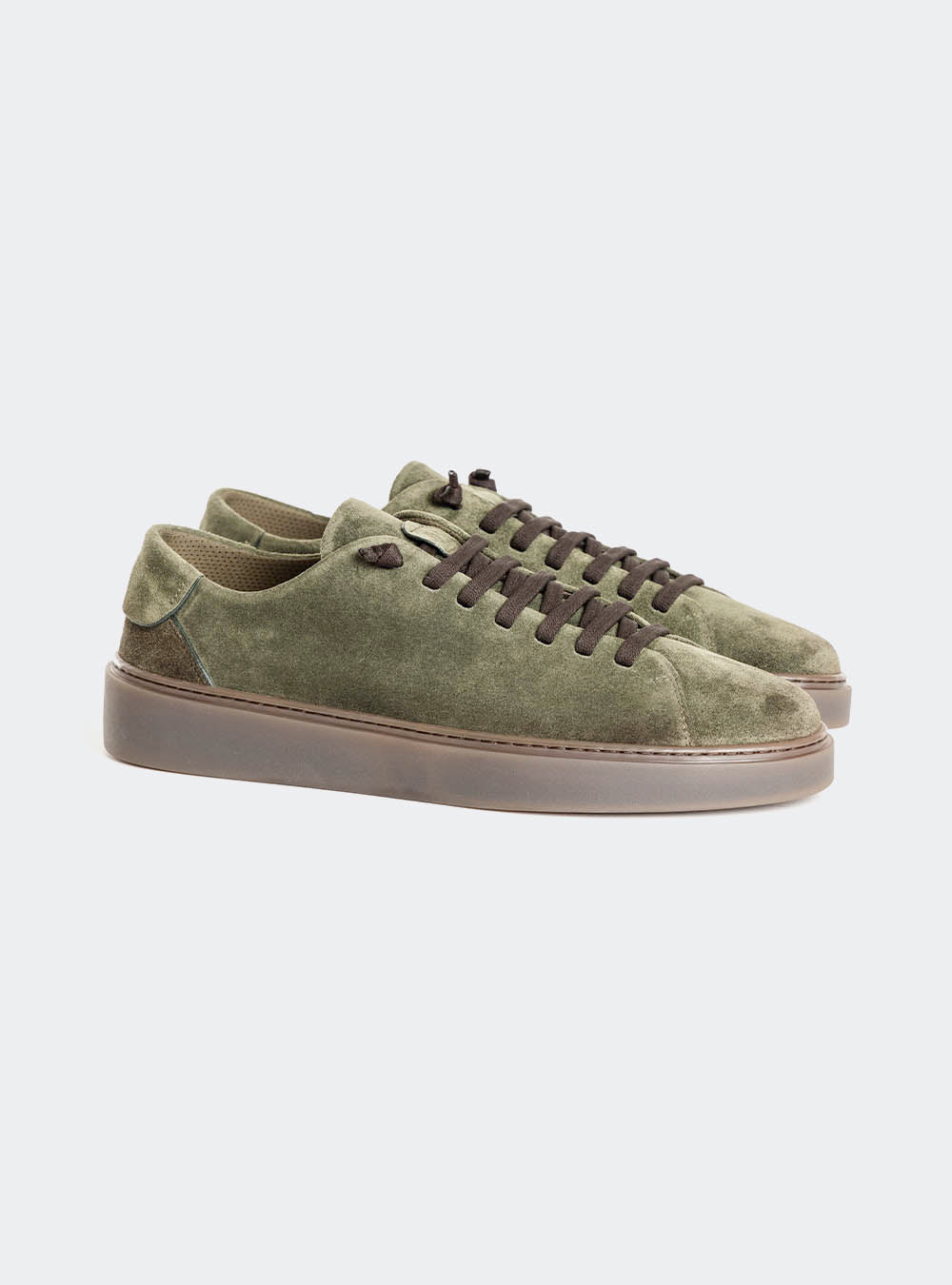 Fabiano Ricci U1250 Sigaro Sole Suede Sneaker - Birch