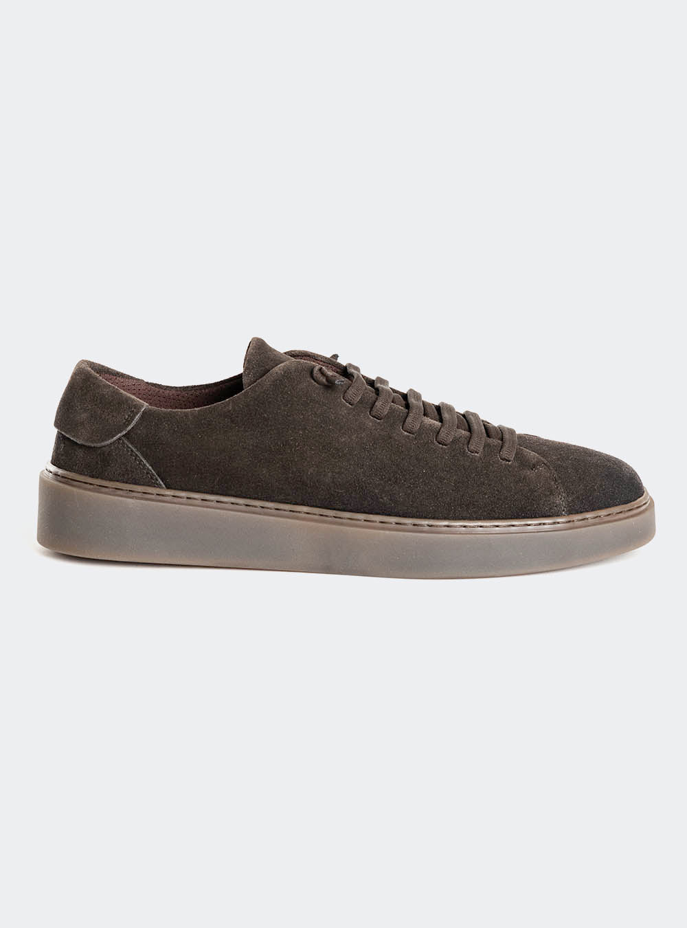 Fabiano Ricci U1250 Sigaro Sole Suede Sneaker - Coffee
