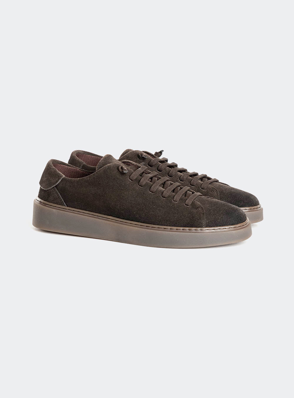 Fabiano Ricci U1250 Sigaro Sole Suede Sneaker - Coffee