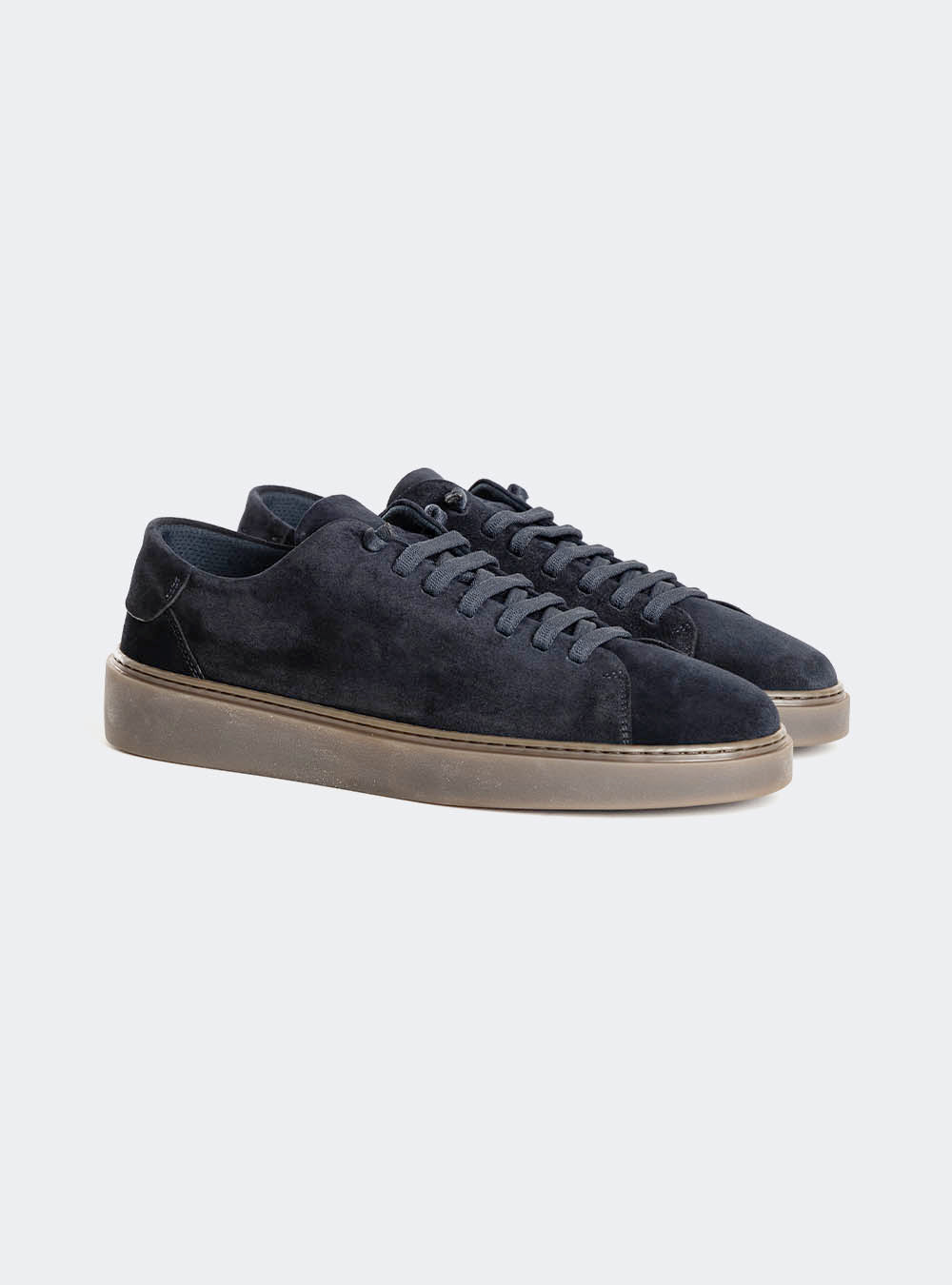 Fabiano Ricci U1250 Sigaro Sole Suede Sneaker - Navy