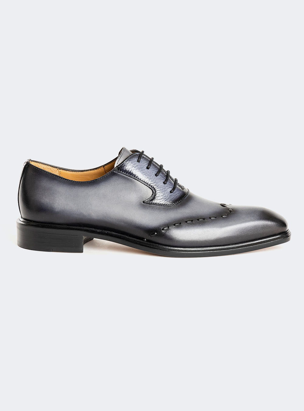 Mezlan Renzi Stitched Wing Tip Oxford - Dark Grey