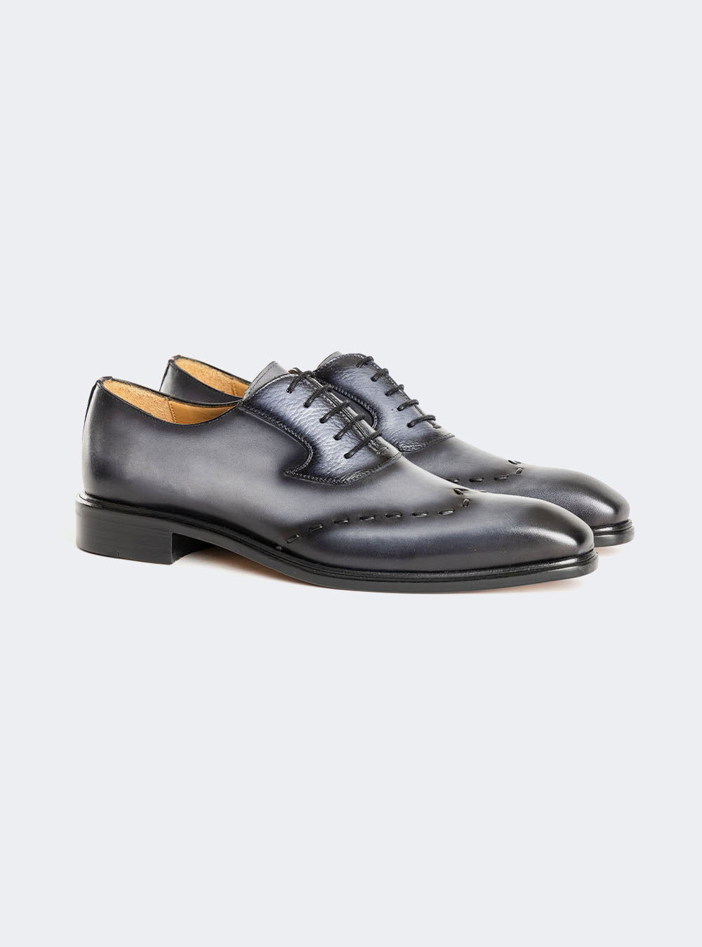 Mezlan Renzi Stitched Wing Tip Oxford - Dark Grey