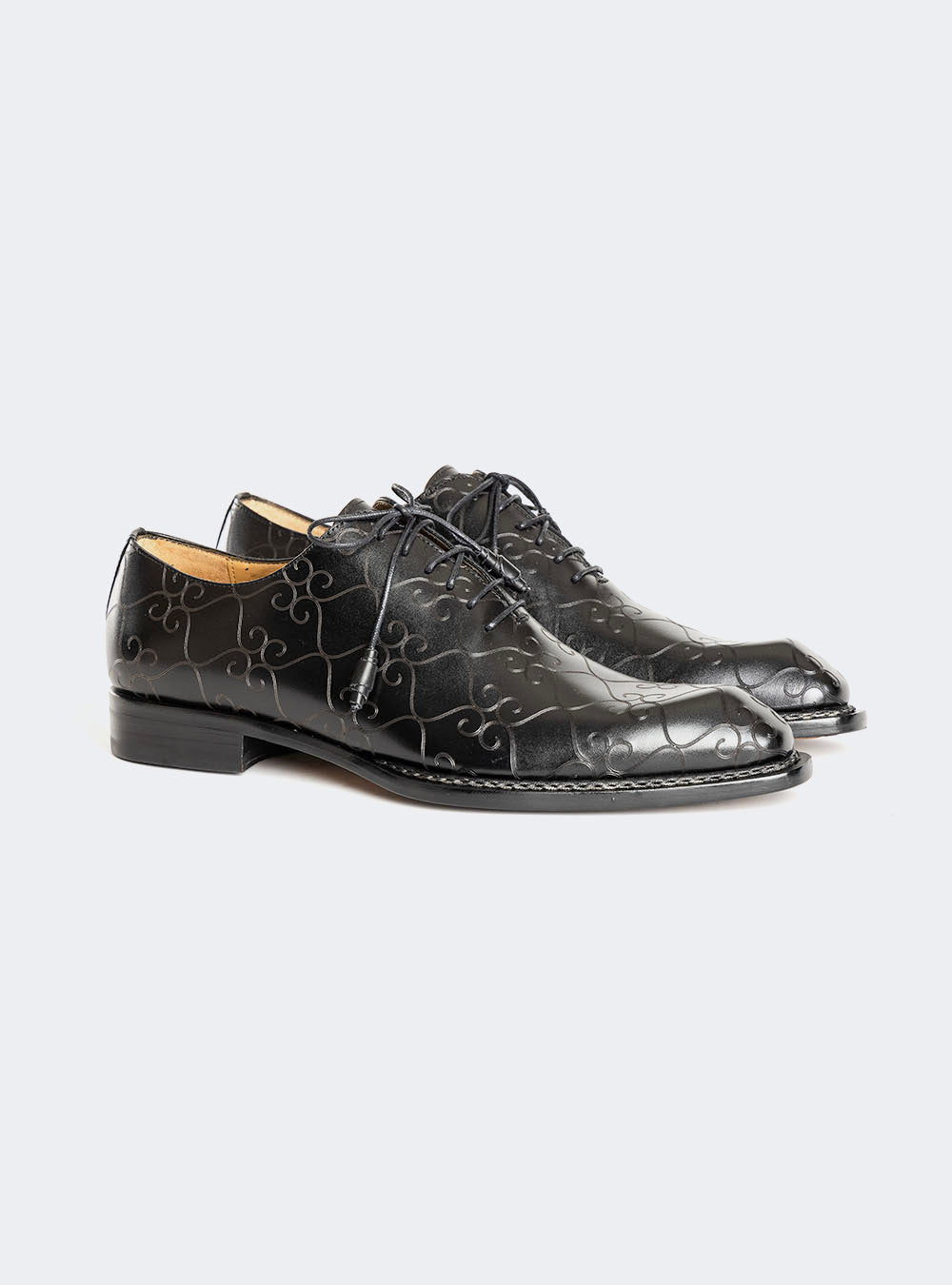 Mezlan Tribeca Laser Print Oxford - Black