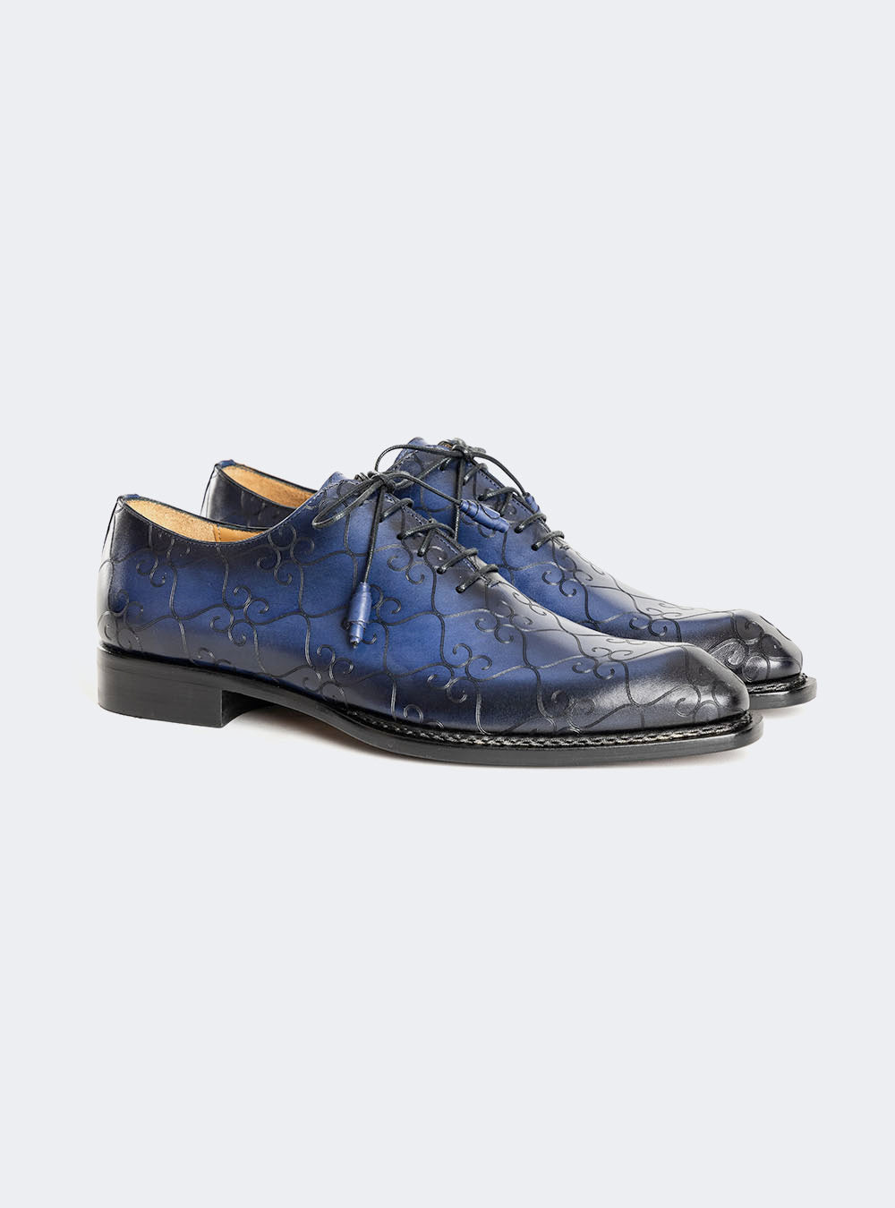 Mezlan Tribeca Laser Print Oxford - Navy