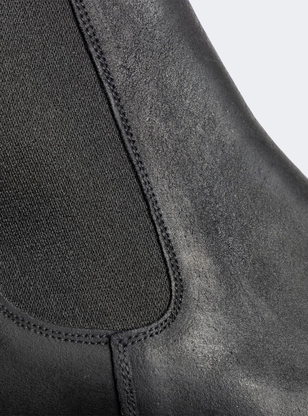 Sanders 2459 Chelsea Boot - Black Waxy Suede