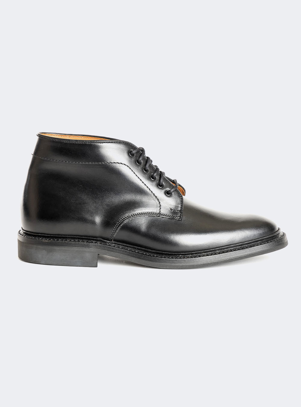 Sanders 2719 Chukka Boot - Black Waxy Pull-Up Calf