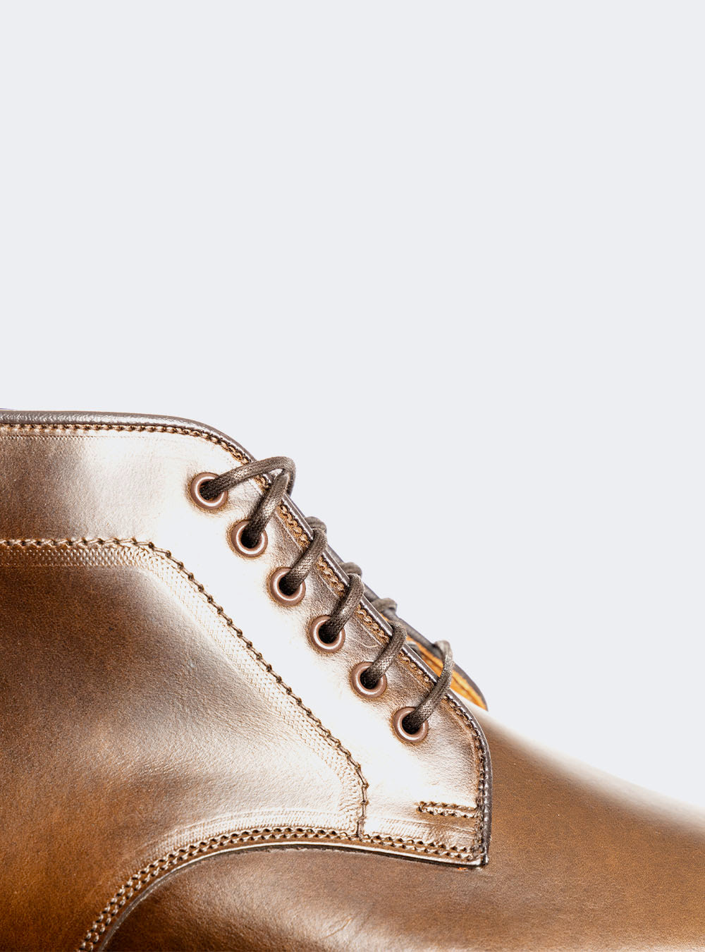 Sanders 2719 Chukka Boot - Dark Brown Waxy Pull-Up Calf